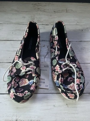 H&M (разделенный) женщин Flora холст туфли размер 6 новый с ярлыками - Изображение 1 из 4