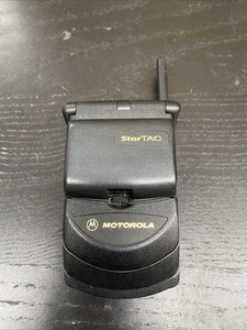 Vintage MOTOROLA StarTAC Cellular Cell Flip Phone Untested No Power Cord S6 - Afbeelding 1 van 7
