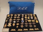Daughters Of The American Revolution Lot of 50 Pieces JE CALDWELL Pins & Bag