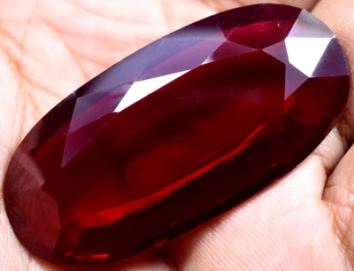 Natural 131.25 Ct Blood Red Ruby Mozambique GGL Certified Loose Gemstone - Image 1 of 4