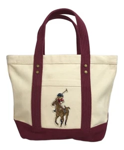 POLO RALPH LAUREN Polo Bear Tela Tote Bag Casual Durevole Elegante dal GiapponeRIN - Foto 1 di 24