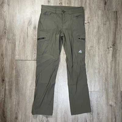 Pantalones Eddie Bauer First Ascent para mujer talla 2 verde nailon senderismo escalada Foto 1 de 4
