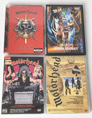 4x Motorhead DVD's (Ace of Spades - Best of - Alive Boneshaker - Stage Fright) - image 1 of 4