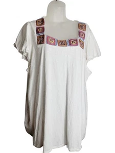 Lane Bryant Damen Kurzarm Oberteil mit Häkelkante 22/24 - Bild 1 von 5