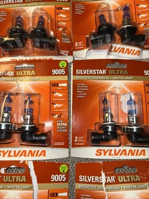 SYLVANIA 9005 SilverStar Ultra High Performance Halogen Headlight Bulb, 2 Bulbs - Image 1 of 4