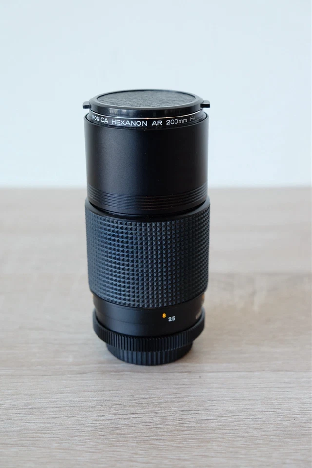 Konica Macro Hexanon AR 200mm f/4 Near Mint Telephoto Prime Lens - Japan - Image 1 of 4