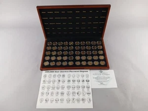 USA GOLD MINE SET 24 kt plated, encapsulated, uncirculated, Case Cherry wood - Picture 1 of 15