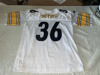 Camiseta masculina 46 branca limpa média Jerome Bettis Starter NFL Pittsburgh Steelers - Imagem 1 de 4