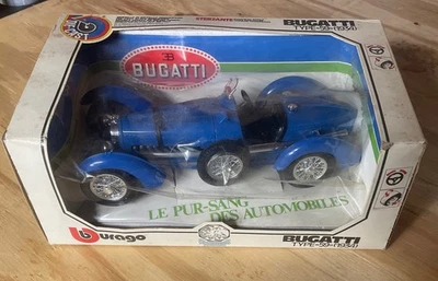Vintage Burago Bugatti Type 59 1934 (1:18) Die Cast Model Racing Car New In Box - Image 1 of 4