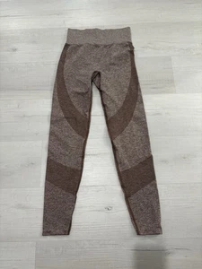 Victoria Secret Pink Active Seamless High Waist Leggings Activewear Small Brown - Picture 1 of 6