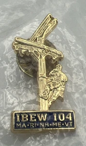 IBEW Local Union 104 MA, RI, NH, ME, VT NEW LAPEL HAT PIN 2016 - Picture 1 of 5