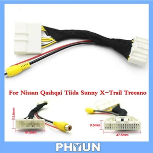 For Nissan Rear View Camera RCA Video Convert Cable Camera Connection Adapter 1x - Picture 1 of 6