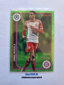 2024 Topps Merlin UEFA Soccer Jamal Musiala Green Shimmer Refractor /399, #41 - Bild 1 von 4