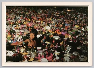 Postal del Festival de Velas Flotantes Loy Kratong de Tailandia - Imagen 1 de 2
