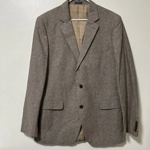 Abrigo Blazer Deportivo Stafford Para Hombres 42L Marrón Claro Lino Mezcla Algodón Chaqueta ¡Bonito! - Imagen 1 de 21