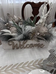 Large Winter Wonderland Christmas Table or Fireplace Centerpiece - Picture 1 of 7