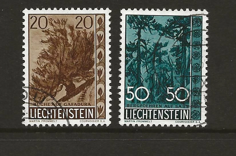 1960 Liechtenstein Trees & Bushes SG401/403 Fine Used  - Image 1 of 1