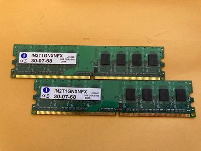 Integral IN2T1GNXNFX 03-07-68 1GB DDR2-800 DIMM - Image 1 of 2