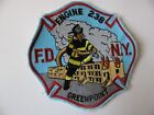 FDNY Greenpoint New York NY Fire Rescue Dept Patch Sew On  4” Rare Logo  Eng 238