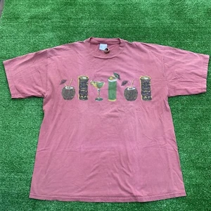 Vintage 90’s Island Fever Beach Surfing T-Shirt Sz XL Margaritas Topical USA - Picture 1 of 11
