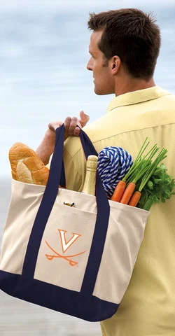 UVA Tote Bags DELUXE CANVAS University of Virginia Tote Bag Cover