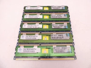 Set of 5 Samsung 8GB PC3-10600R NT8GC72B4NB1NK ECC REG Server Ram - Picture 1 of 3
