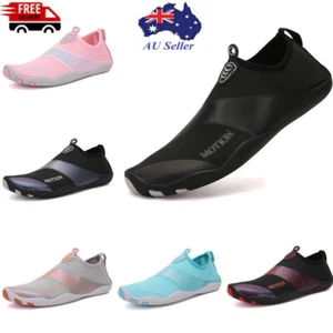 Aqua Shoes Slip on Water Socks for Men women Unisex Swim Surf Beach Reef Shoes - Picture 1 of 16