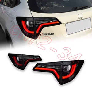 LED Smoke Tail Lights for Honda HR-V 2016-2022 Animation Rear Lamps Assembly - Picture 1 of 13
