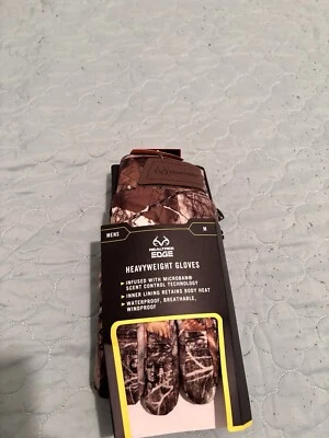 Mossy Oak Men’s Softshell Gloves Breakup Country Camo Size Medium Hunting - Image 1 of 2