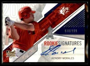 Kendry Morales 2006 Upper Deck SPX RC Autograph Rookie Auto 978/999 #148 Los