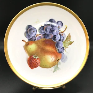PMR Jaeger Co Salad Plate Porcelain Orchard Fruit 7 1/2" Bavaria Germany - Picture 1 of 8