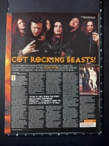 CRADLE OF FILTH - NME FEATURE PAGE 15x11' 2000 Poster Size Advert L351 - Imagen 1 de 1