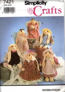 SOCK BUNNY Pattern with CLOTHES 10" Bunny VICTORIAN ANGEL Prairie COUNTRY HOME - Bild 1 von 2