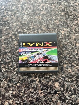 Atari Lynx 2 Game 1991 Checkered Flag - Image 1 of 2