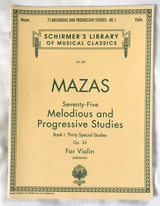 Mazas 75 Melodious and Progressive  Violin Studies - Picture 1 of 5
