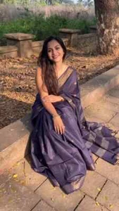 Designer Sari Bollywood Bridal Silk Saree Blouse South Indian Party Wear Saree - Picture 1 of 10