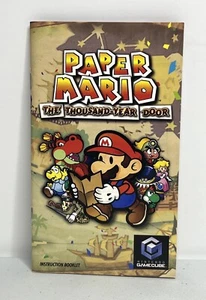 Nintendo GameCube Paper Mario: The Thousand-Year Door Manual Original *Sin Juego* - Imagen 1 de 8