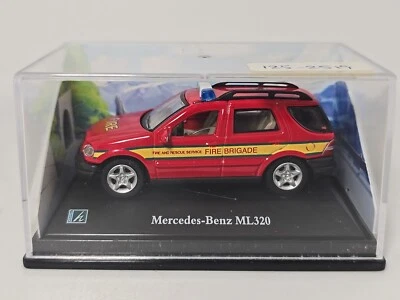 CARARAMA 1/72 MERCEDES BENZ ML320 FIRE BRIGADE OO MODEL RAILWAY SCALE POLICE CAR - Image 1 of 2