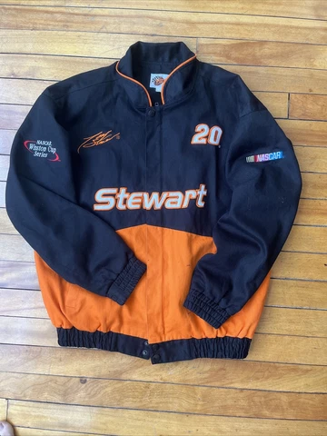 Vtg Winners Circle Tony Stewart #20 NASCAR Home Depot Racing Full Zip Jacket Med Cover