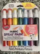 Tulip Fabric Spray Paint for Textiles. Pack of 8.  Washing Machine Safe once Dry