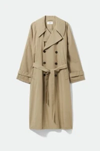 Weekday Men’s Khaki Trench Coat Small Brand New w Tags - Picture 1 of 3