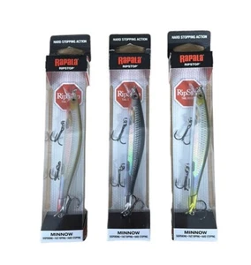 Three (3) New Rapala Ripstop RPS-12 Shiner Suspending Jerkbait Shallow Minnows - Picture 1 of 2