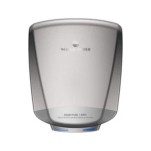 WORLD DRYER  Hand Dryer,Silver,120 to 277 VAC 868ZM6 - Picture 1 of 1