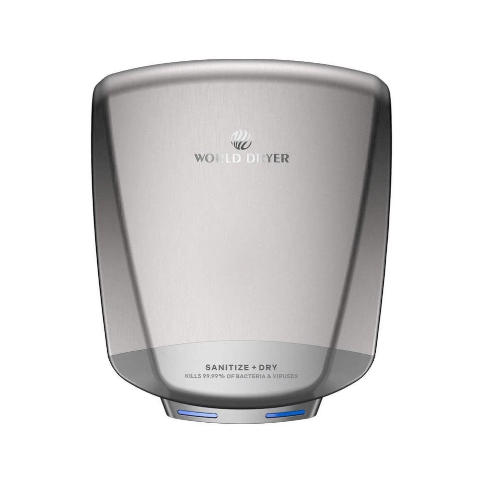 WORLD DRYER  Hand Dryer,Silver,120 to 277 VAC 868ZM6 - Image 1 of 1