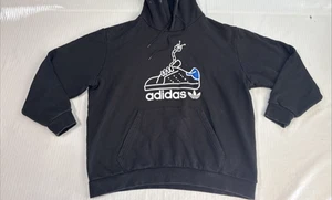 ADIDAS Men's X Large Worm Print Hoodie Hooded Sweatshirt - Picture 1 of 9