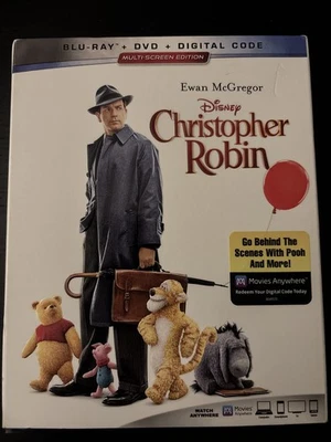 Disney Christopher Robin New Sealed in Slipcover Blu-ray+DVD 2018 Ewan McGregor - Image 1 of 4