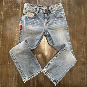 575 Denim Jeans Boys Size 6 Blue Retro Distressed - Picture 1 of 8