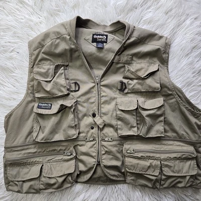 Gander Mountain Guide Series Vest Mens Size XXL Khaki Multi Pocket Fishing - Image 1 of 4