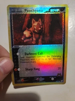 Pokemon EX Team Magma Vs. Team Aqua Magma's Poochyena Reverse Foil 66/95  - Image 1 of 2