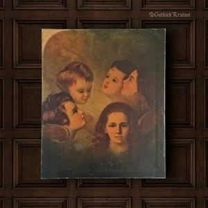 Antique Oil Painting After Joshua Reynolds "The Cherub Choir" 19th Century - Picture 1 of 14